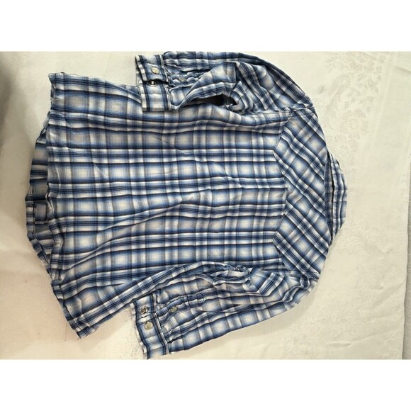 Baby Gap Infant Pearl Snap Button Up Long Sleeve Shirt Size  18 Months - Blue - Picture 3 of 5